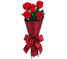 Букет 5 Красных роз Эдлесс Лав в Подгорном