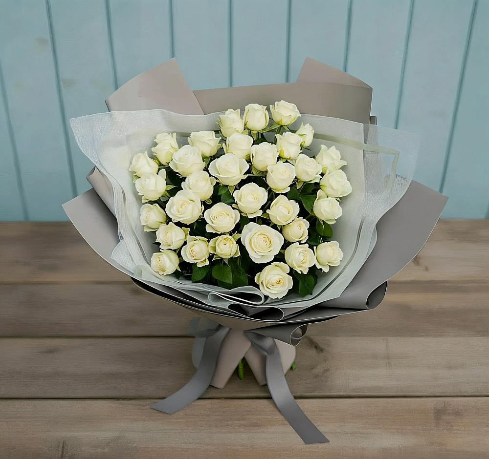 Букет Белоснежная нежность в Подгорном