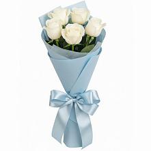 Букет 5 Белых роз Проуд #REPLACE_PRED# Подгорном