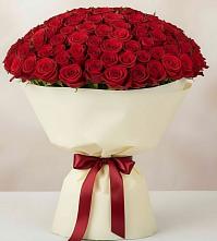 Букет 101 Красная роза Милано в Подгорном