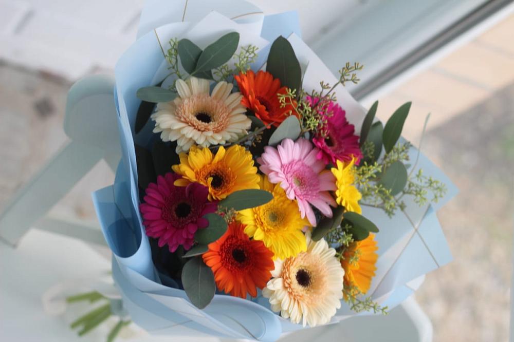 Букет цветов из: Герберы в Подгорном