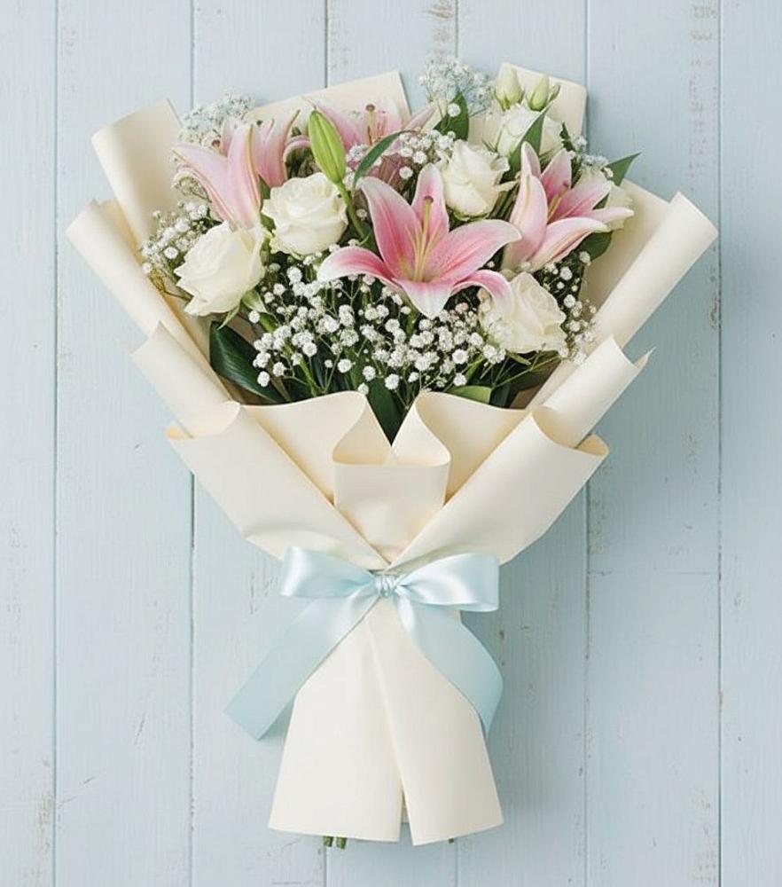 Букет цветов из: Лилии в Подгорном