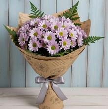 Букет цветов из:  Хризантемы #REPLACE_PRED# Подгорном