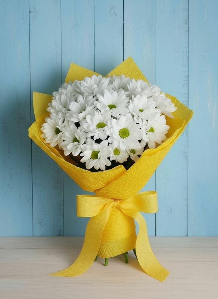 Букет цветов из: Хризантемы в Подгорном