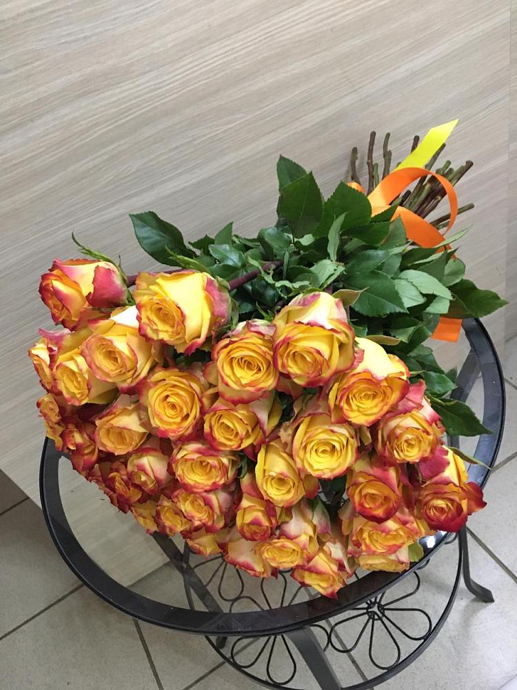 Букет Желтые розы в Подгорном