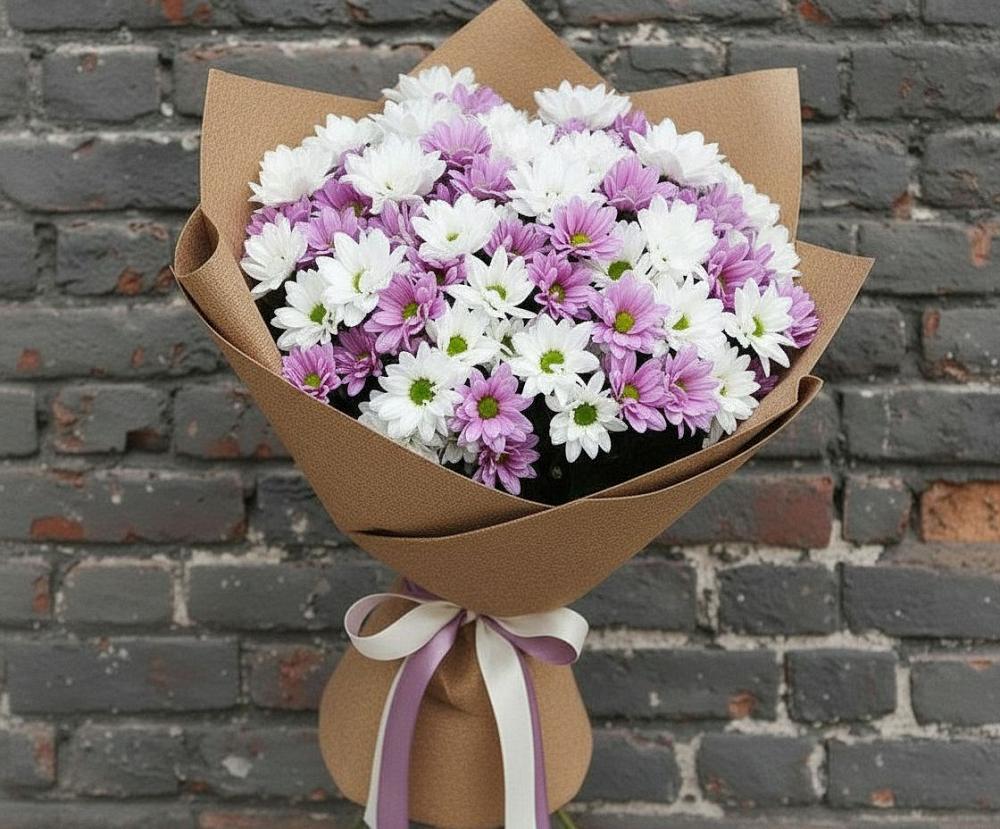 Букет цветов из: Хризантемы в Подгорном
