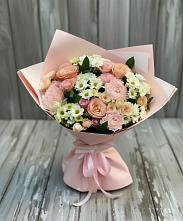 Букет цветов из:  Гвоздики, Розы и Хризантемы в Подгорном