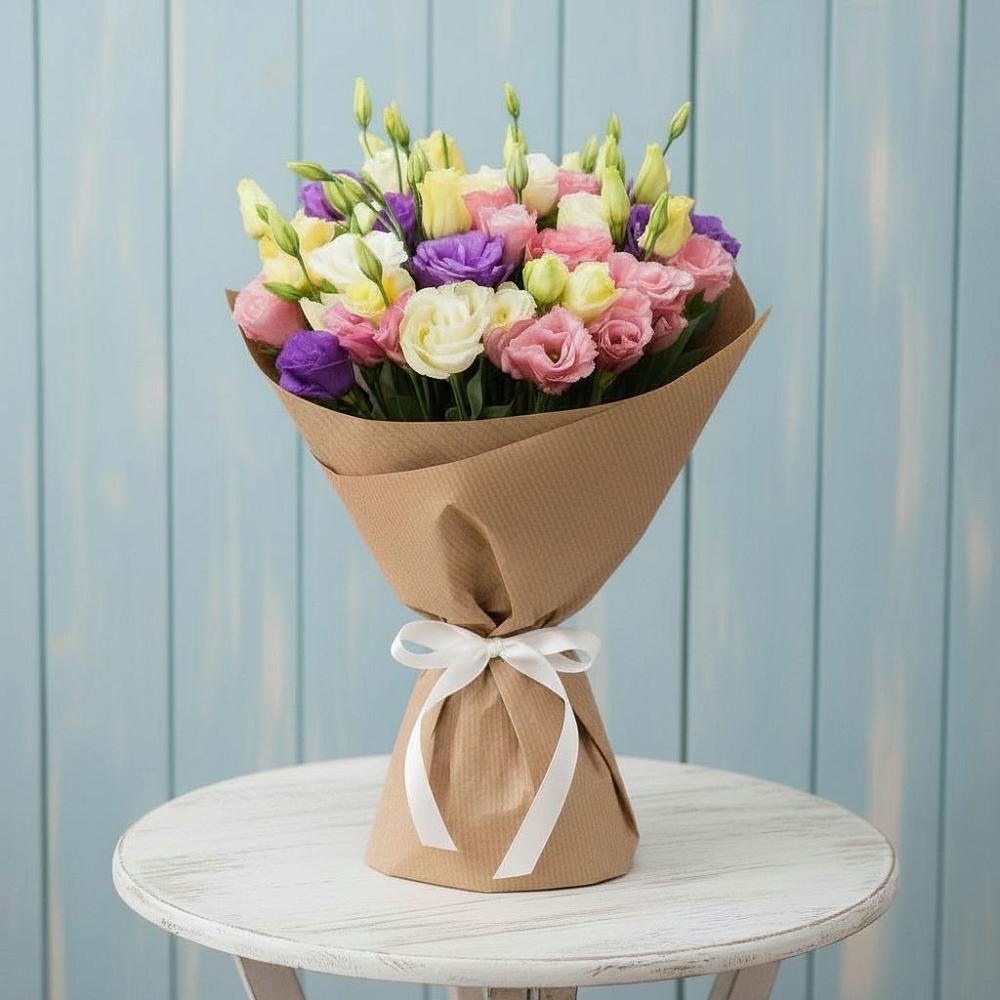 Букет цветов из: Лизиантусы в Подгорном