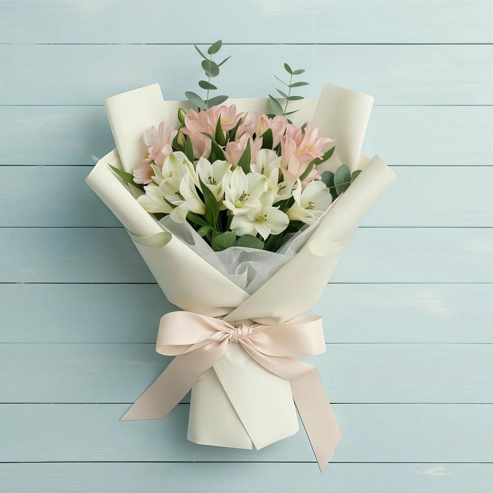 Букет цветов из: Альстромерии в Подгорном